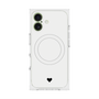 プレミアムスクエアケース with MagSafe［ オリジナル - 推し色ハート - ホワイト ］