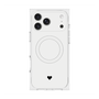 プレミアムスクエアケース with MagSafe［ オリジナル - 推し色ハート - ホワイト ］