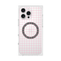 プレミアムスクエアケース with MagSafe［ オリジナル - 推し色チェック - ピンク ］