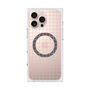 プレミアムスクエアケース with MagSafe［ オリジナル - 推し色チェック - ピンク ］