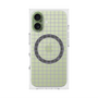 プレミアムスクエアケース with MagSafe［ オリジナル - 推し色チェック - パープル ］
