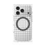 プレミアムスクエアケース with MagSafe［ オリジナル - 推し色チェック - ブラック ］