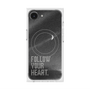 プレミアムスクエアケース with MagSafe［ オリジナル - ドットオーバーレイ - FOLLOW YOUR HEART/B ］