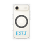 プレミアムスクエアケース with MagSafe［ オリジナル - ESTJ 幹部 - アルファベット ］
