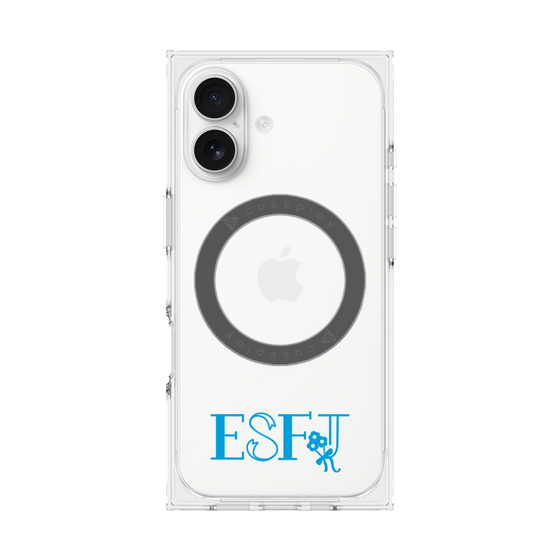 プレミアムスクエアケース with MagSafe［ オリジナル - ESFJ 領事 - アルファベット ］