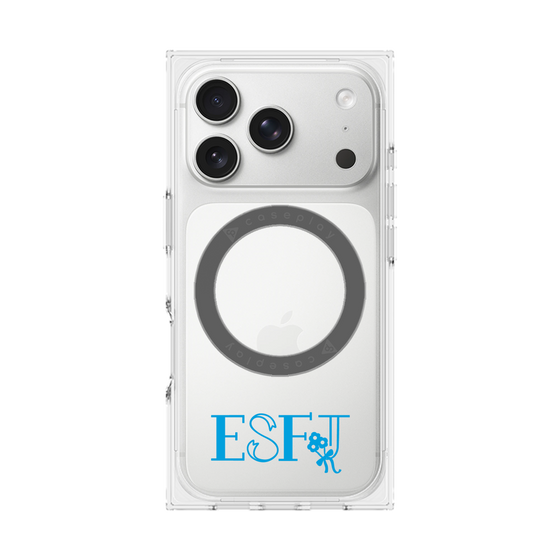 プレミアムスクエアケース with MagSafe［ オリジナル - ESFJ 領事 - アルファベット ］