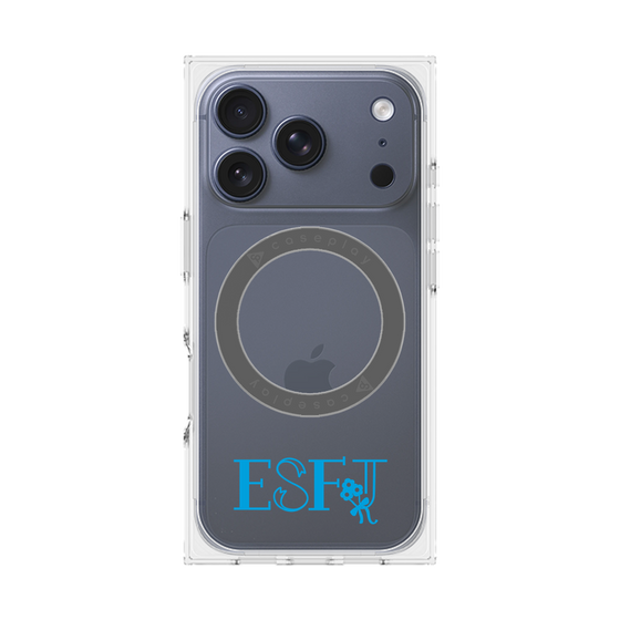 プレミアムスクエアケース with MagSafe［ オリジナル - ESFJ 領事 - アルファベット ］