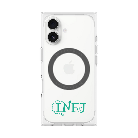 プレミアムスクエアケース with MagSafe［ オリジナル - INFJ 提唱者 - アルファベット ］
