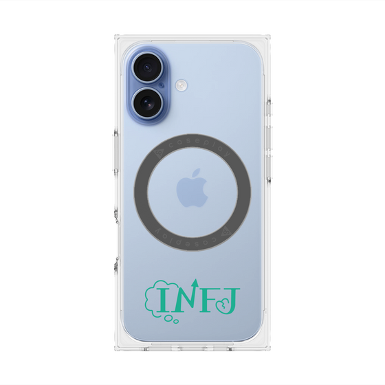 プレミアムスクエアケース with MagSafe［ オリジナル - INFJ 提唱者 - アルファベット ］