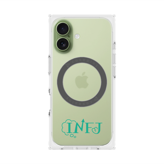 プレミアムスクエアケース with MagSafe［ オリジナル - INFJ 提唱者 - アルファベット ］