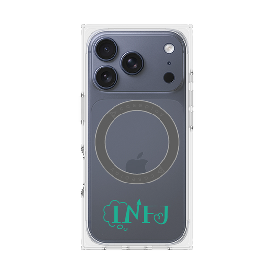 プレミアムスクエアケース with MagSafe［ オリジナル - INFJ 提唱者 - アルファベット ］