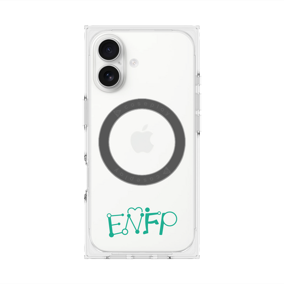 プレミアムスクエアケース with MagSafe［ オリジナル - ENFP 運動家 - アルファベット ］