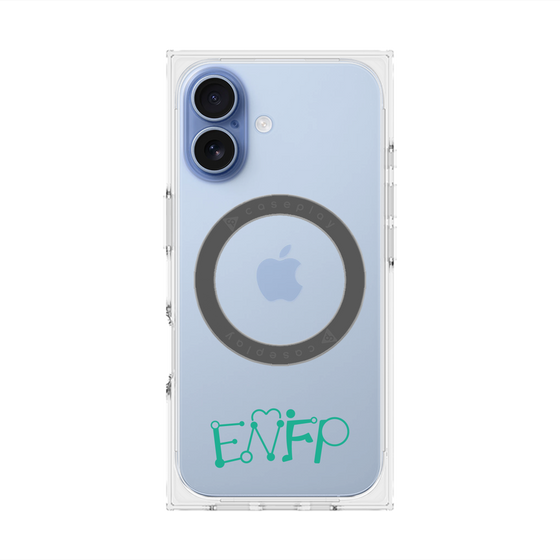 プレミアムスクエアケース with MagSafe［ オリジナル - ENFP 運動家 - アルファベット ］