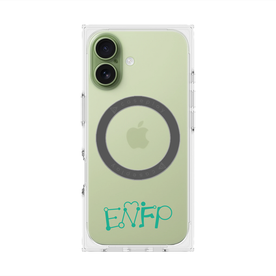 プレミアムスクエアケース with MagSafe［ オリジナル - ENFP 運動家 - アルファベット ］