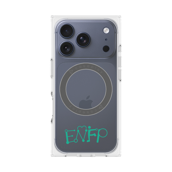 プレミアムスクエアケース with MagSafe［ オリジナル - ENFP 運動家 - アルファベット ］