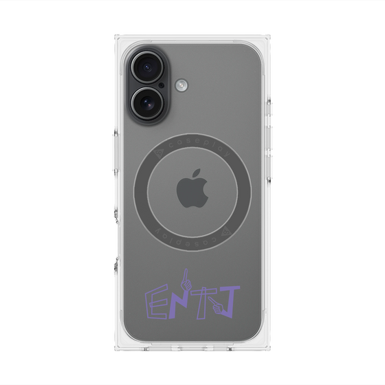 プレミアムスクエアケース with MagSafe［ オリジナル - ENTJ 指揮官 - アルファベット ］