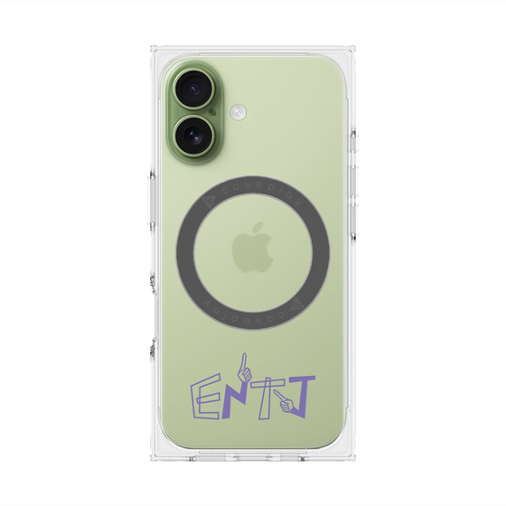 プレミアムスクエアケース with MagSafe［ オリジナル - ENTJ 指揮官 - アルファベット ］