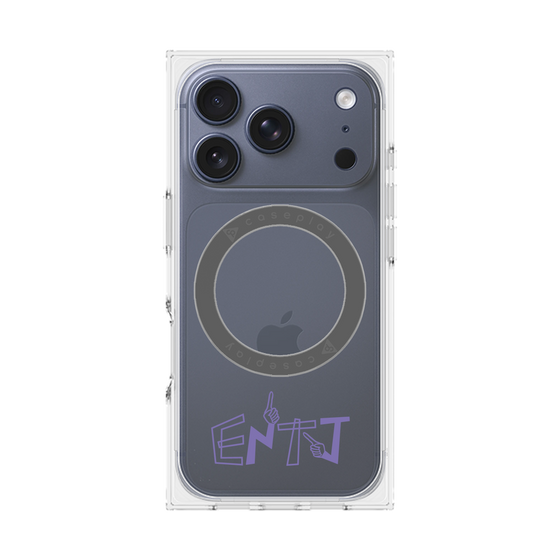 プレミアムスクエアケース with MagSafe［ オリジナル - ENTJ 指揮官 - アルファベット ］