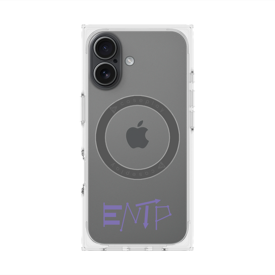 プレミアムスクエアケース with MagSafe［ オリジナル - ENTP 討論者 - アルファベット ］