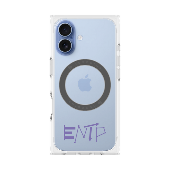 プレミアムスクエアケース with MagSafe［ オリジナル - ENTP 討論者 - アルファベット ］