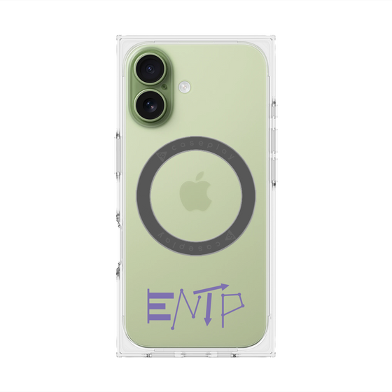 プレミアムスクエアケース with MagSafe［ オリジナル - ENTP 討論者 - アルファベット ］