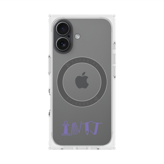 プレミアムスクエアケース with MagSafe［ オリジナル - INTJ 建築家 - アルファベット ］