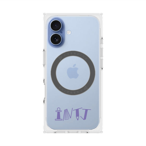 プレミアムスクエアケース with MagSafe［ オリジナル - INTJ 建築家 - アルファベット ］