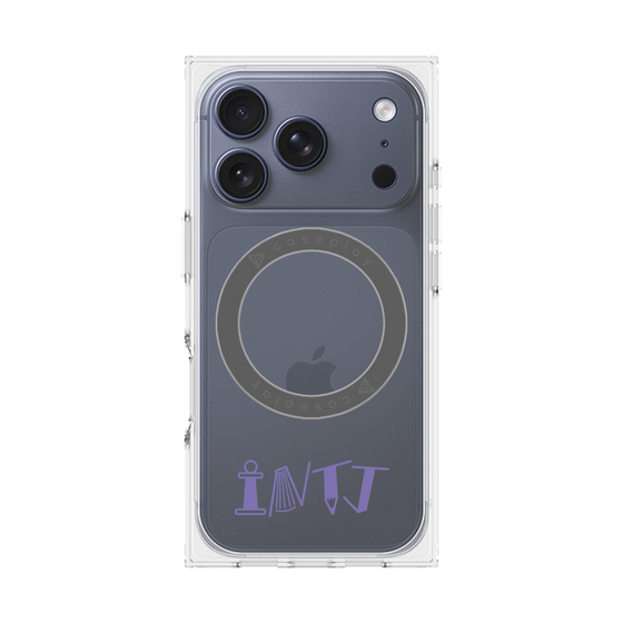 プレミアムスクエアケース with MagSafe［ オリジナル - INTJ 建築家 - アルファベット ］