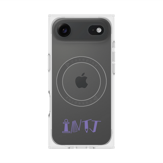 プレミアムスクエアケース with MagSafe［ オリジナル - INTJ 建築家 - アルファベット ］