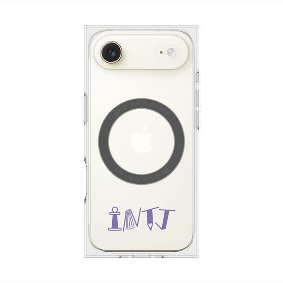 プレミアムスクエアケース with MagSafe［ オリジナル - INTJ 建築家 - アルファベット ］