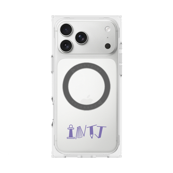 プレミアムスクエアケース with MagSafe［ オリジナル - INTJ 建築家 - アルファベット ］