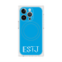 プレミアムスクエアケース with MagSafe［ オリジナル - ESTJ 幹部 - アルファベット - ブルー ］