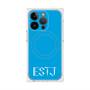 プレミアムスクエアケース with MagSafe［ オリジナル - ESTJ 幹部 - アルファベット - ブルー ］