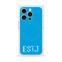 プレミアムスクエアケース with MagSafe［ オリジナル - ESTJ 幹部 - アルファベット - ブルー ］