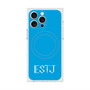 プレミアムスクエアケース with MagSafe［ オリジナル - ESTJ 幹部 - アルファベット - ブルー ］
