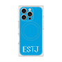 プレミアムスクエアケース with MagSafe［ オリジナル - ESTJ 幹部 - アルファベット - ブルー ］