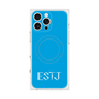 プレミアムスクエアケース with MagSafe［ オリジナル - ESTJ 幹部 - アルファベット - ブルー ］