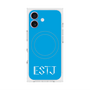 プレミアムスクエアケース with MagSafe［ オリジナル - ESTJ 幹部 - アルファベット - ブルー ］