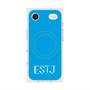 プレミアムスクエアケース with MagSafe［ オリジナル - ESTJ 幹部 - アルファベット - ブルー ］