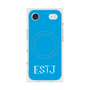プレミアムスクエアケース with MagSafe［ オリジナル - ESTJ 幹部 - アルファベット - ブルー ］