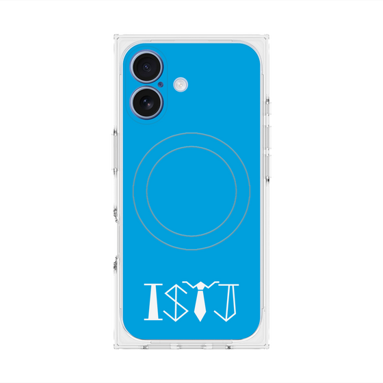 プレミアムスクエアケース with MagSafe［ オリジナル - ISTJ 管理者 - アルファベット - ブルー ］