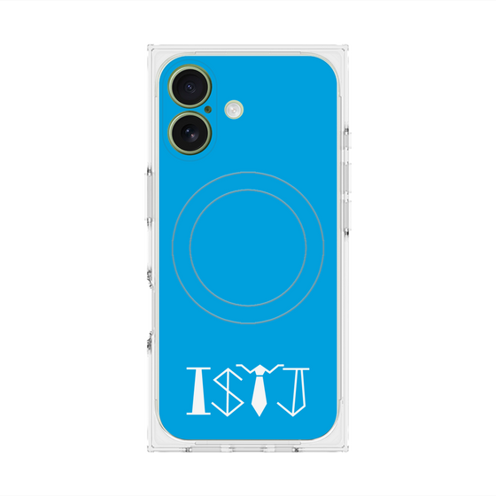 プレミアムスクエアケース with MagSafe［ オリジナル - ISTJ 管理者 - アルファベット - ブルー ］