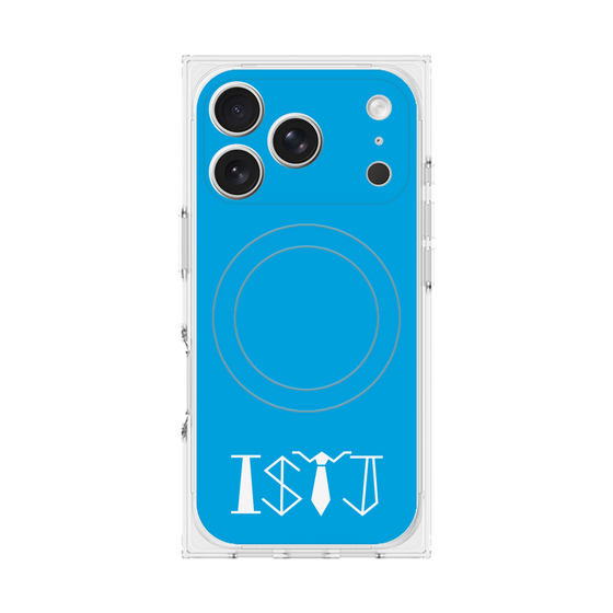 プレミアムスクエアケース with MagSafe［ オリジナル - ISTJ 管理者 - アルファベット - ブルー ］