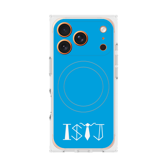 プレミアムスクエアケース with MagSafe［ オリジナル - ISTJ 管理者 - アルファベット - ブルー ］