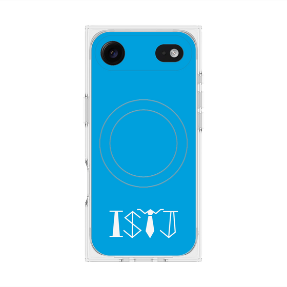 プレミアムスクエアケース with MagSafe［ オリジナル - ISTJ 管理者 - アルファベット - ブルー ］