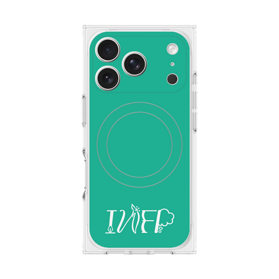 プレミアムスクエアケース with MagSafe［ オリジナル - INFP 仲介者 - アルファベット - グリーン ］