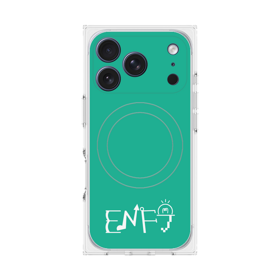プレミアムスクエアケース with MagSafe［ オリジナル - ENFJ 主人公 - アルファベット - グリーン ］