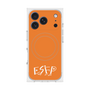 プレミアムスクエアケース with MagSafe［ オリジナル - ESFP エンターテイナー - アルファベット - オレンジ ］