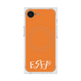 プレミアムスクエアケース with MagSafe［ オリジナル - ESFP エンターテイナー - アルファベット - オレンジ ］