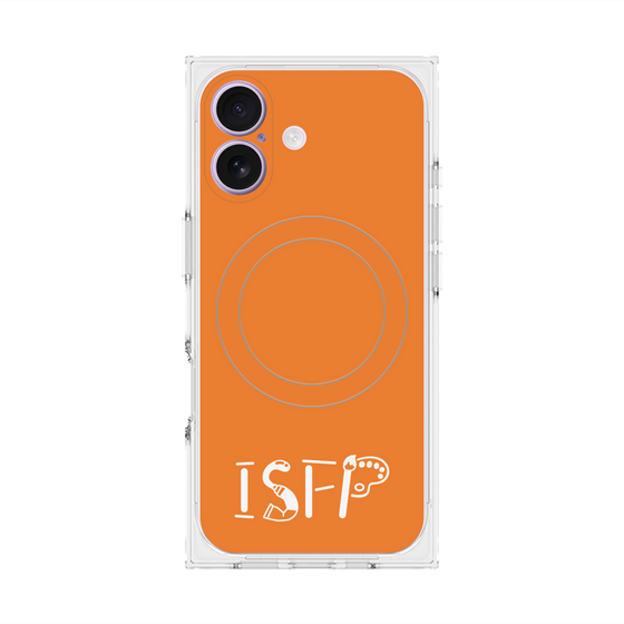 プレミアムスクエアケース with MagSafe［ オリジナル - ISFP 冒険家 - アルファベット - オレンジ ］